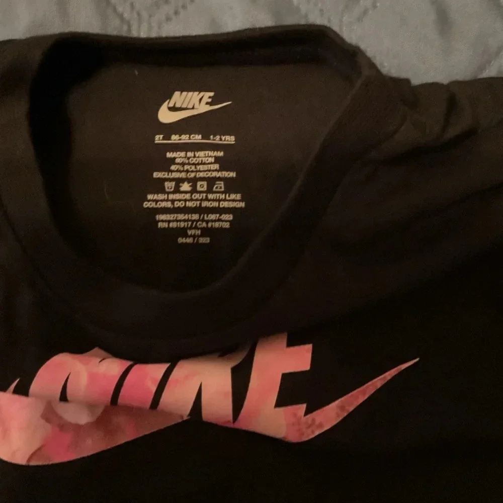 Nike Toddler Black & Pink Tee & Epic Threads Long Sleeve Waffle Knit Shirts  2T